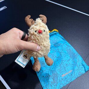 Jellycat Amuseables Reindeer Peanut NWT